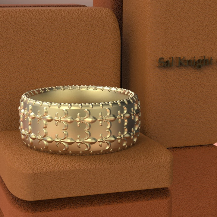 Fleur De Lis 18K Gold