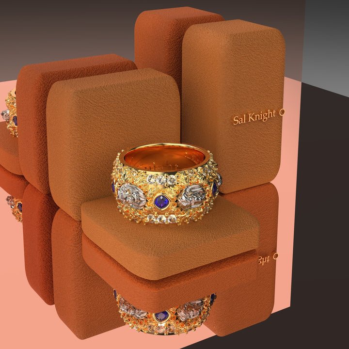 lion king 18K diamond