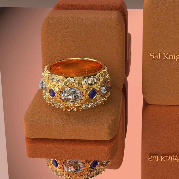 lion king 18K diamond