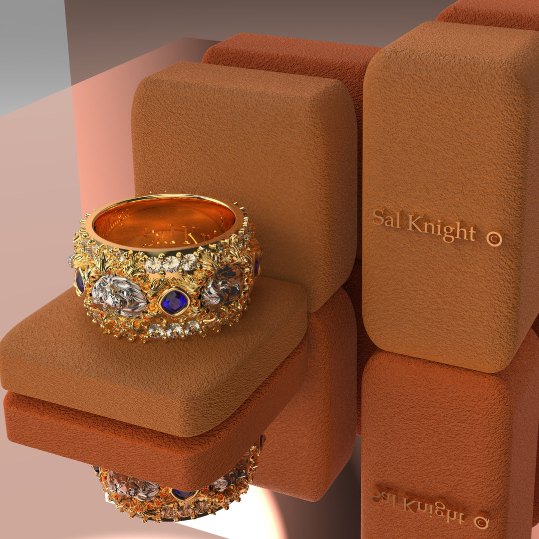 lion king 18K diamond