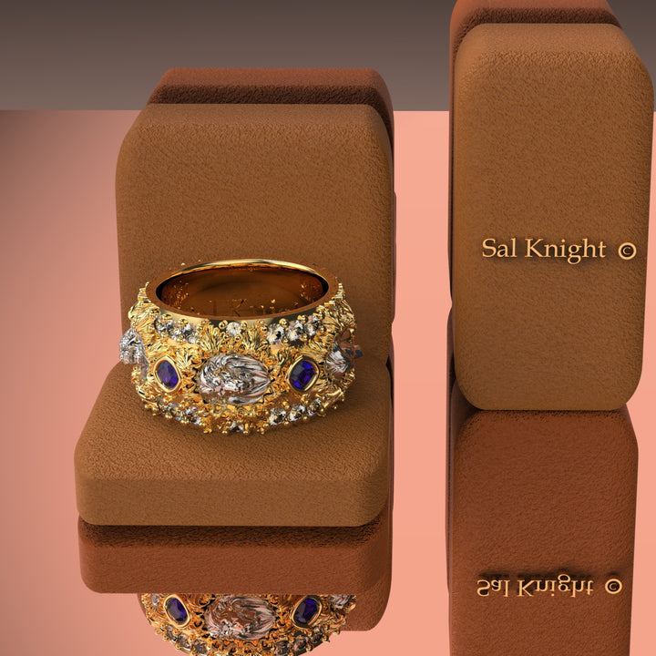 lion king 18K diamond